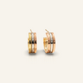 Tri-Gold Party Hoops – D’OR Jewelry