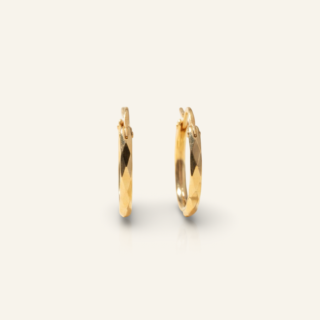 Wave Twist Hoops – D’OR Jewelry
