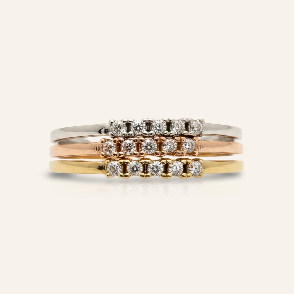 Champagne Stack Ring – toma adicional – D’OR Jewelry