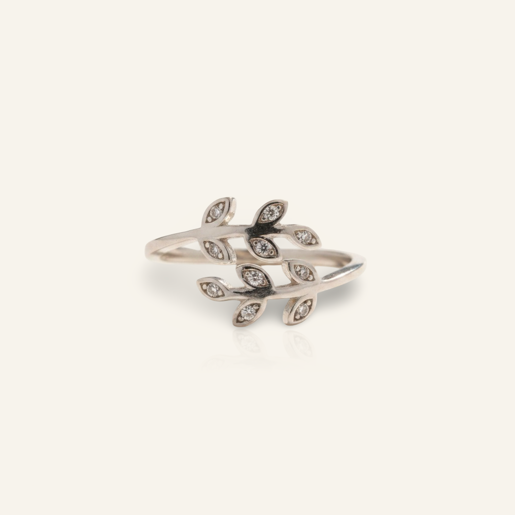 Silver Leaf Ring – D’OR Jewelry