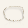 Silver Figaro Bracelet – D’OR Jewelry