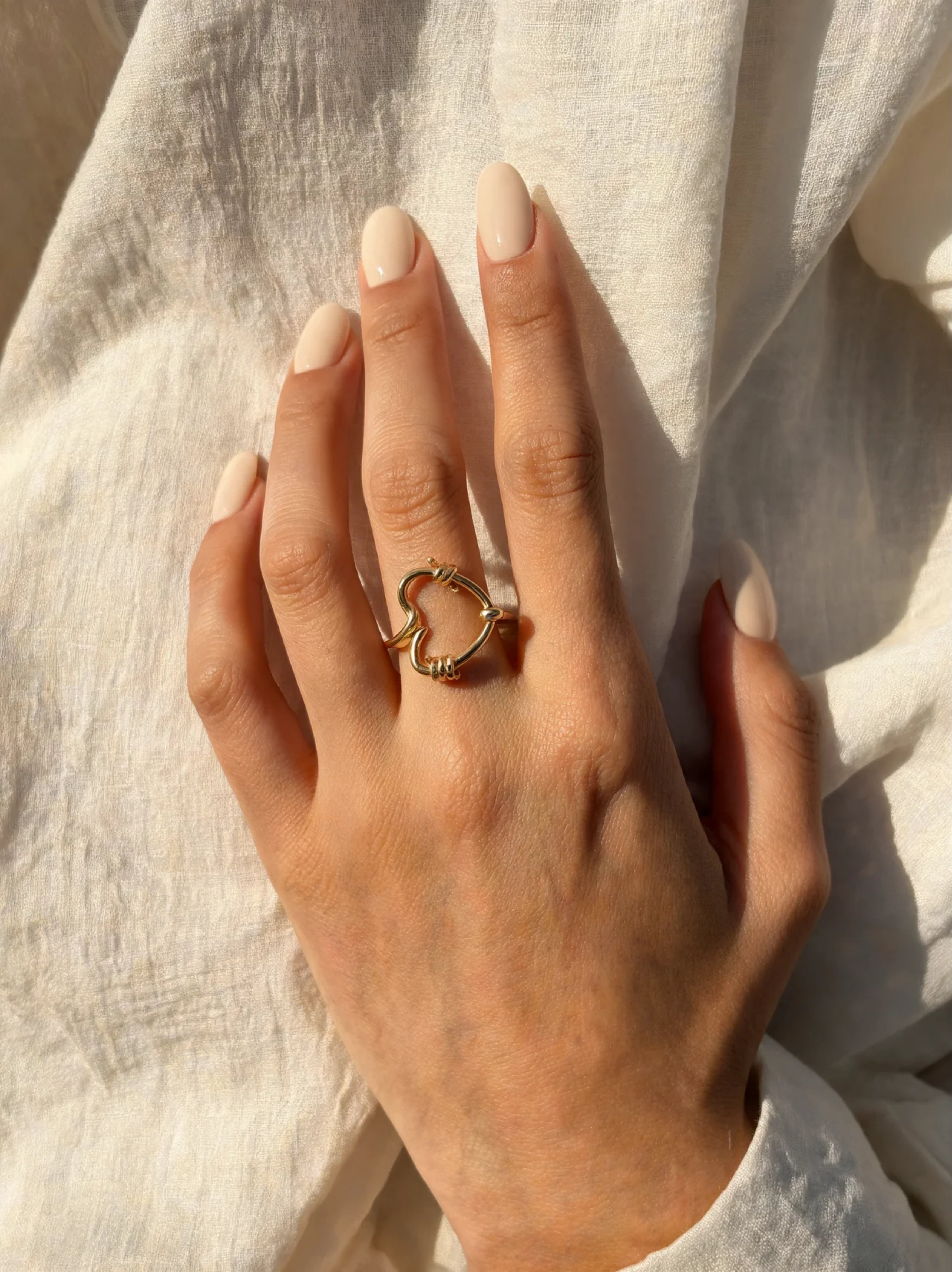 Heart Orbit Ring